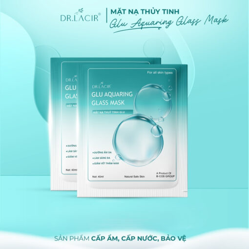 Mặt nạ thủy tinh DR.LACIR Gluta Glass Mask - Dưỡng Trắng & Căng Bóng Da