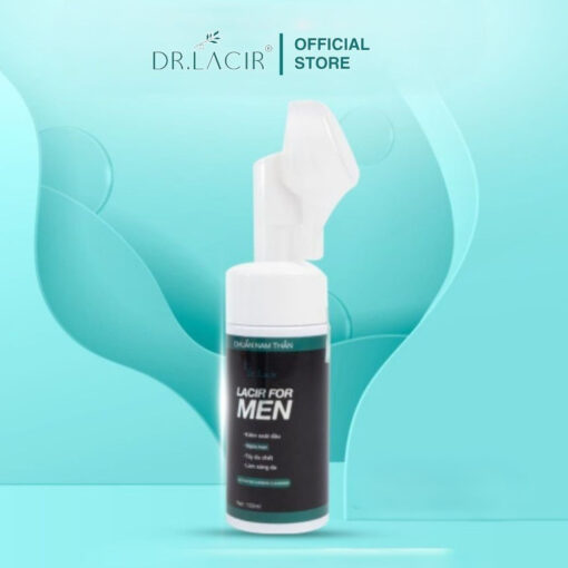 Sửa Rửa Mặt Nam DR.LACIR Kèm Cọ Silicon, Làm Sạch Sâu (150ml)